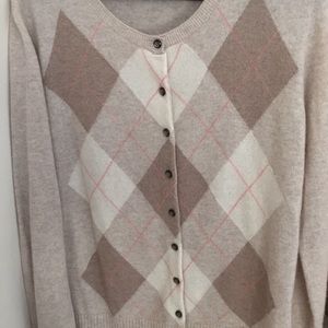 100% Cashmere button up sweater